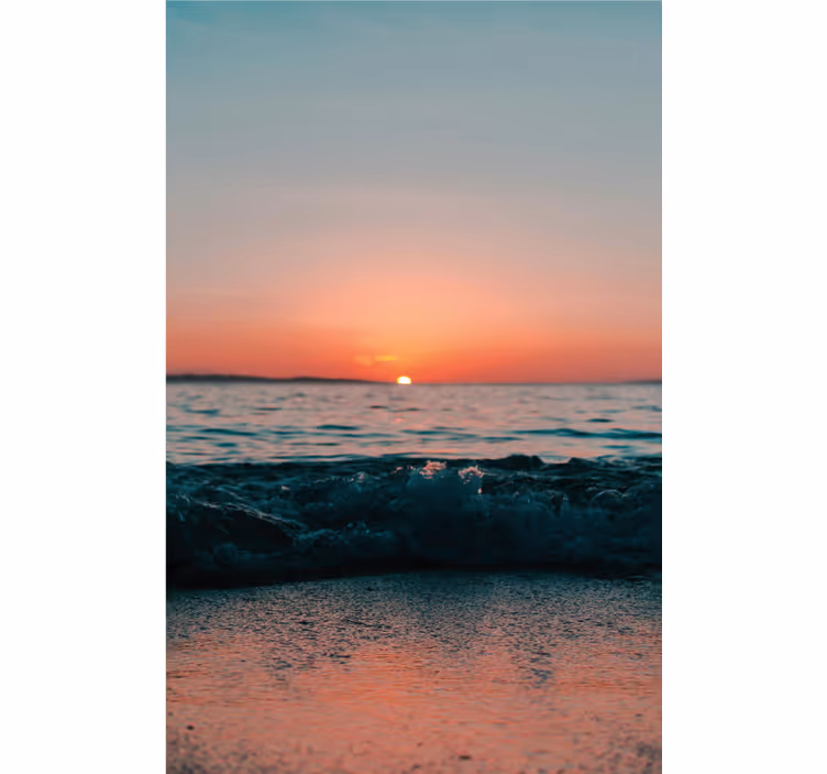 Rolo zavjese kupaonica zalazak sunca na plaži - TenStickers