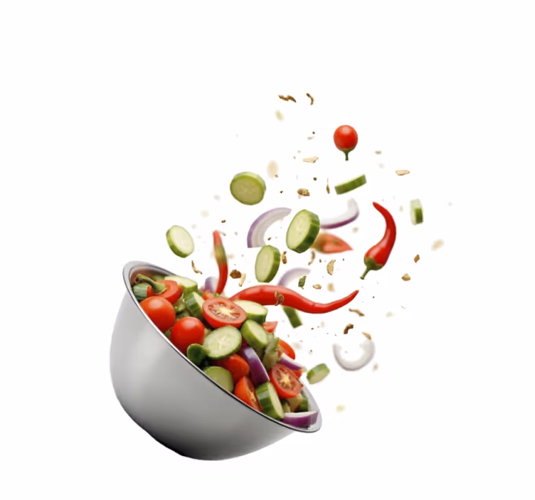 Zavjese za kuhinju svježa salata - TenStickers