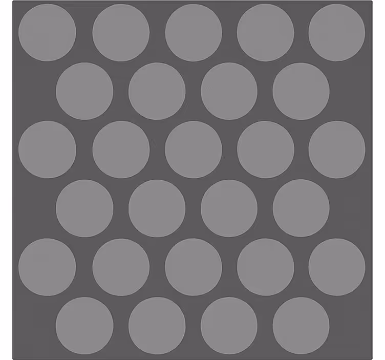Rolo zavjese kupaonica teksturirani sivi krugovi - TenStickers