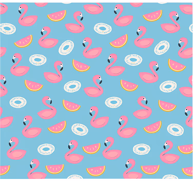 Rolo zavjese tinejdžerski lubenica i flamingosi - TenStickers