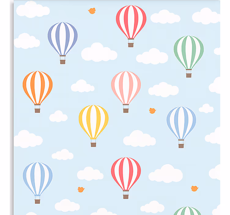 Rolo zavjese nordijski vožnja balonom u pastelnim bojama - TenStickers