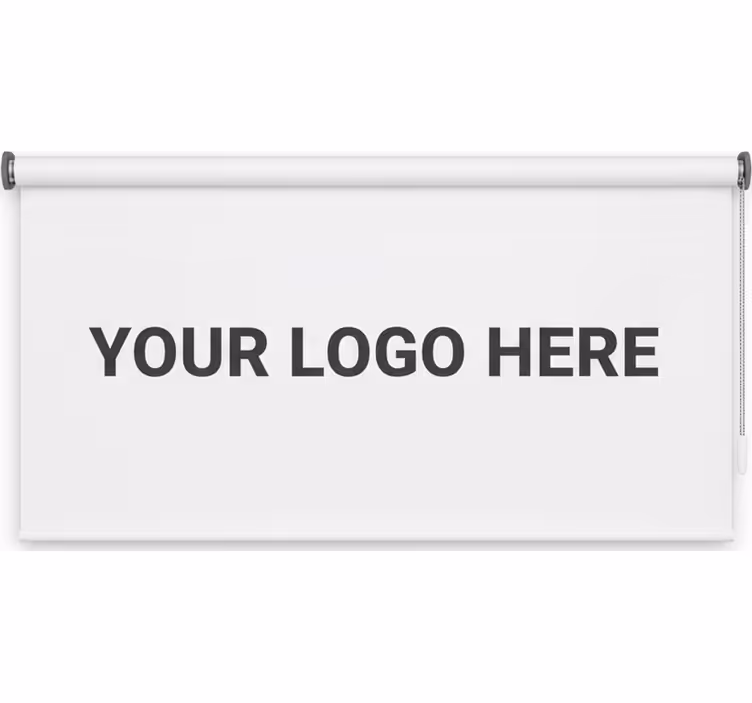 Rolo zavjese ured s prilagođenim poslovnim logotipom - TenStickers