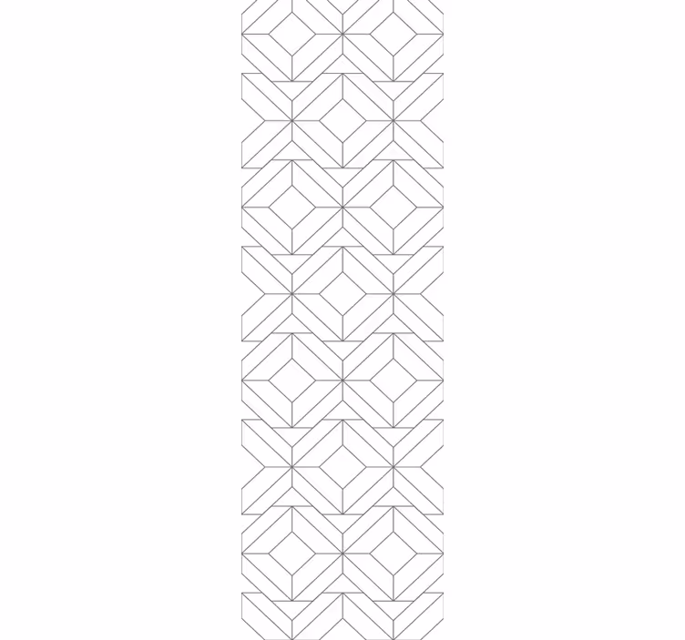 Rolo zavjese kućni ured s geometrijskim bijelim uzorkom - TenStickers