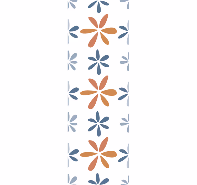 Rolo zavjese blagovaonica s cvjetnim geometrijskim uzorcima - TenStickers