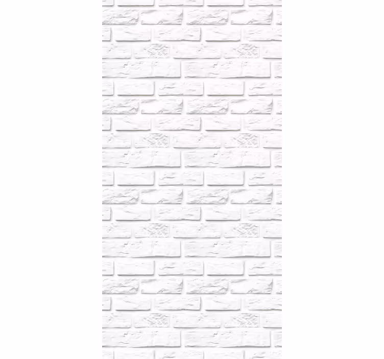 Zavjese za kuhinju od bijelih kamenih opeka - TenStickers