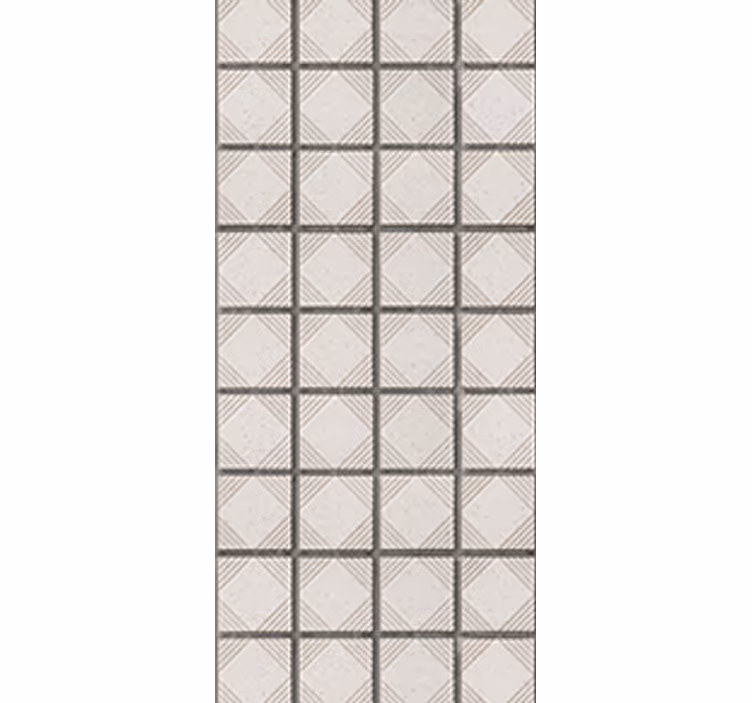 Zavjese za kuhinju s bijelim minimalističkim pločicama - TenStickers