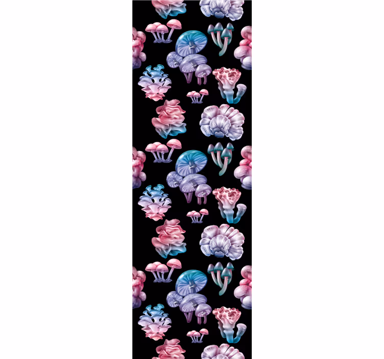 Zavjese za kuhinju set čarobnih gljiva - TenStickers