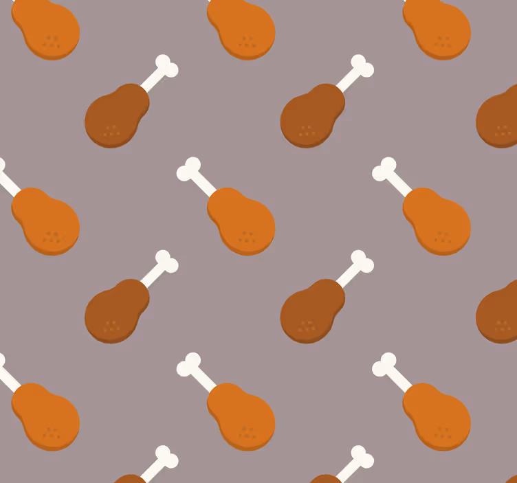 Zavjese za kuhinju s motivom pilećih bataka - TenStickers