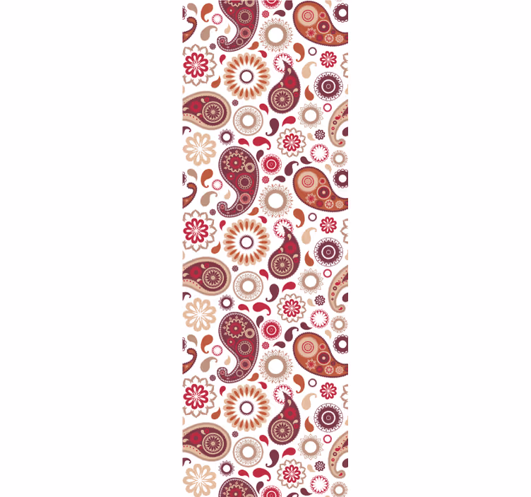 Zavjese za kuhinju s bijelim paisley motivima - TenStickers