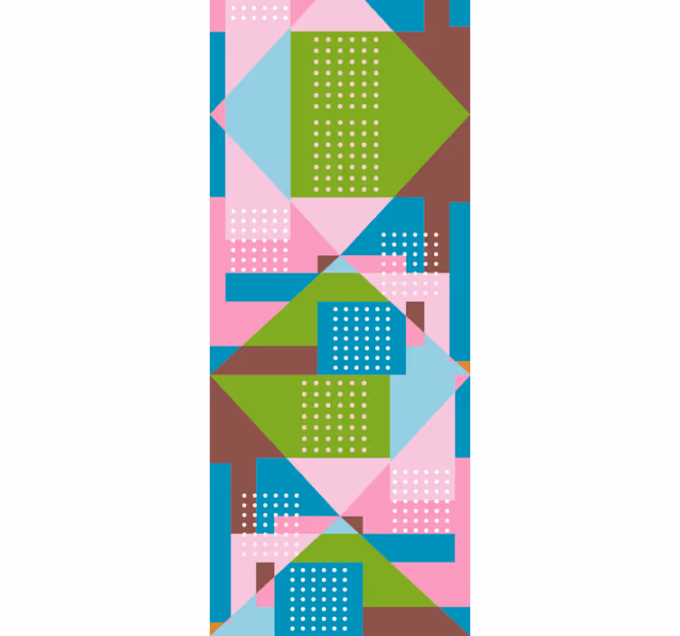 Rolo zavjese blagovaonica s pastelnim geometrijskim uzorkom - TenStickers