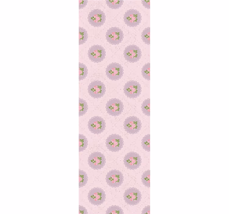 Rolo zavjese blagovaonica u shabby chic ružičastom uzorku - TenStickers