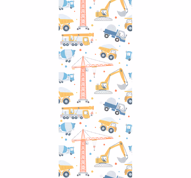 Zavjese za dječju sobu s motivima gradnje - TenStickers