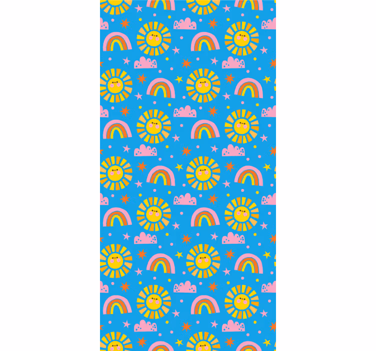 Zavjese za dječju sobu razigrane duge - TenStickers
