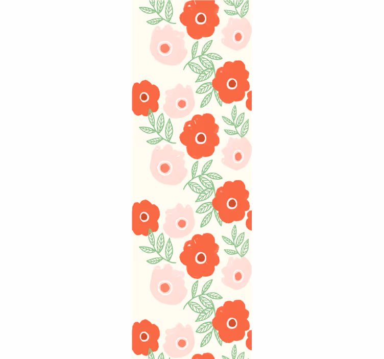 Zavjese za dječju sobu s uzorkom cvijeta anemone - TenStickers