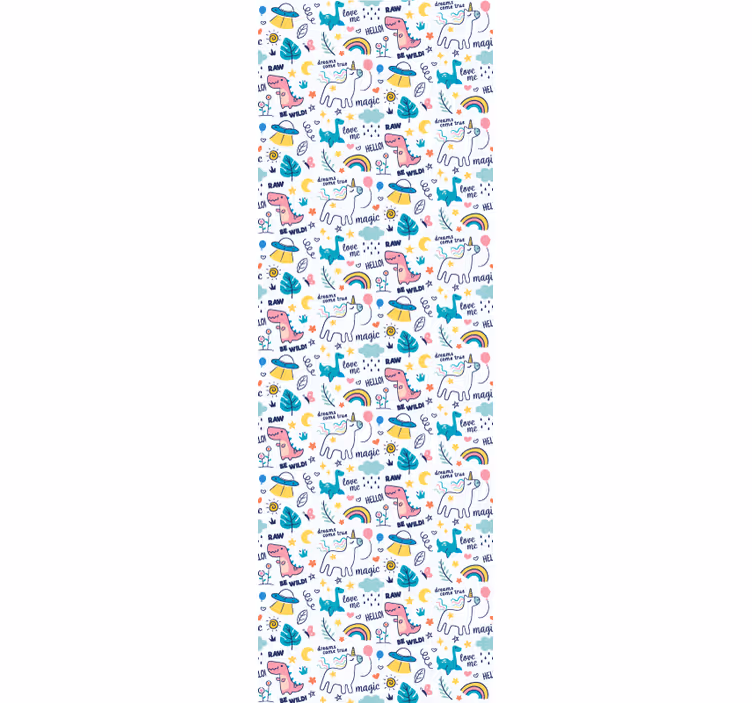 Zavjese za dječju sobu s ilustracijama ručnih crteža - TenStickers