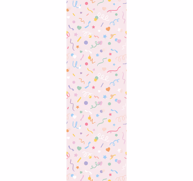 Zavjese za dječju sobu s uzorkom slatkog pastel confettija - TenStickers