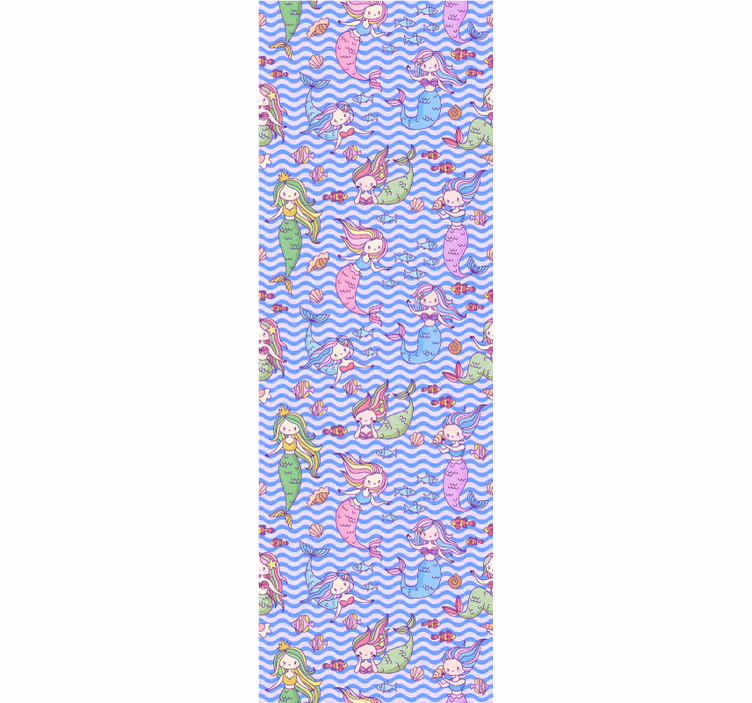 Zavjese za dječju sobu sirene - TenStickers