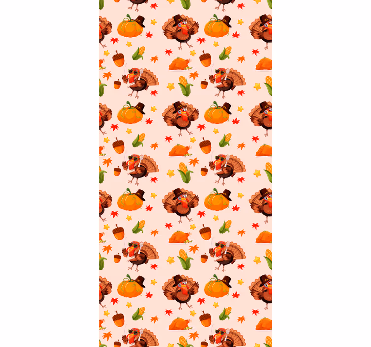 Zavjese za dječju sobu s cool puricama za zahvalnost - TenStickers