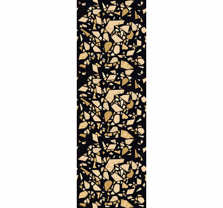 Rolo zavjese ured terrazzo stil crno zlato - TenStickers