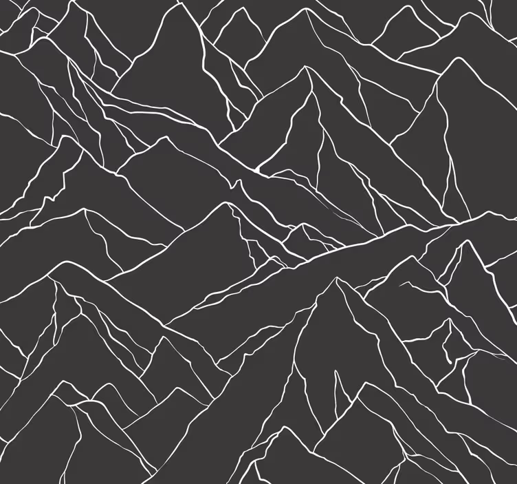 Rolo zavjese ured silueta planina - TenStickers