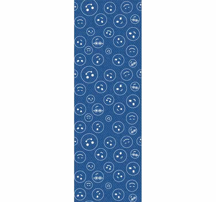 Rolo zavjese tinejdžerski s plavim osmijehom - TenStickers