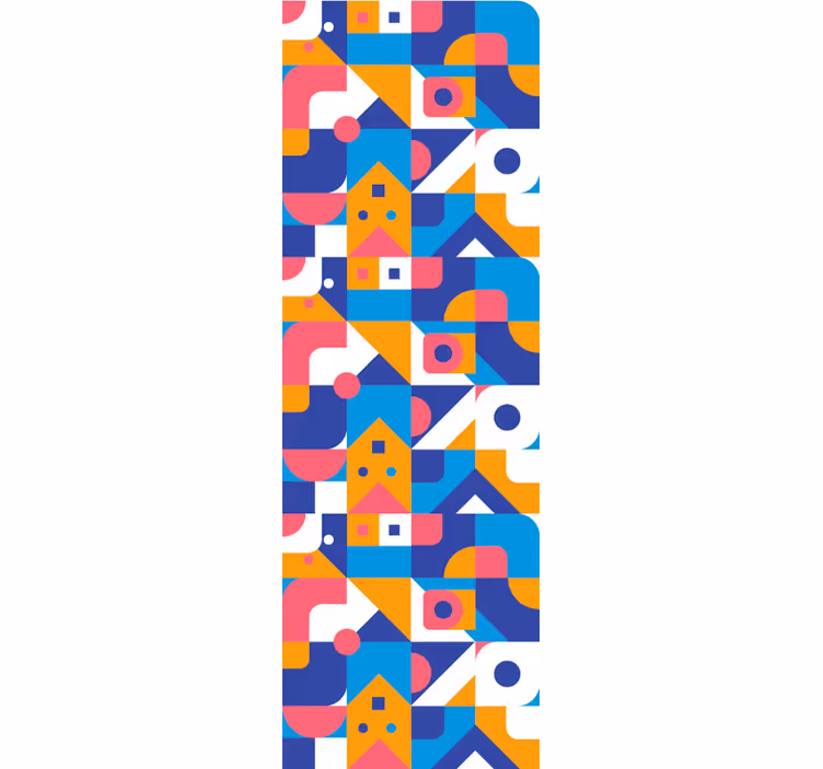 Rolo zavjese tinejdžerski šareni geometrijski mozaik - TenStickers