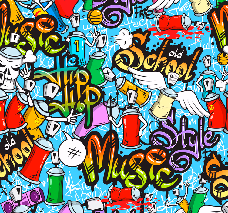 Rolo zavjese tinejdžerski u urbanom graffiti stilu - TenStickers
