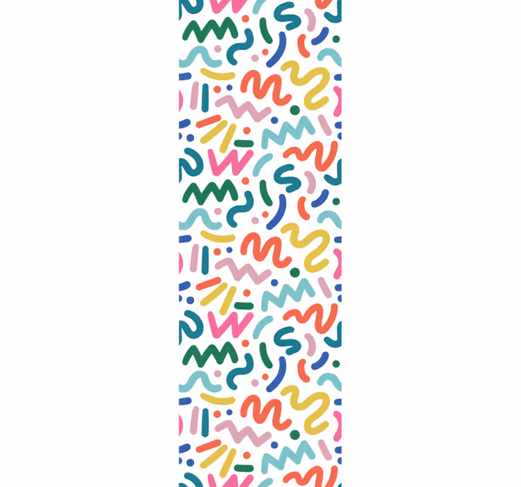 Rolo zavjese moderna apstraktni obojeni oblici - TenStickers