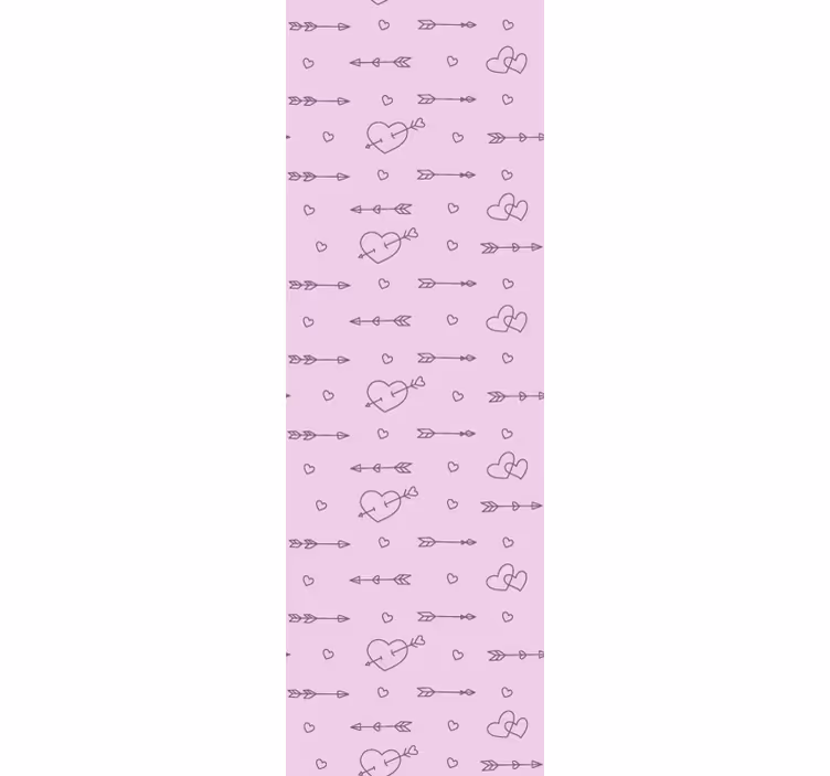 Rolo zavjese moderna uzorak dekor srčani siluete - TenStickers