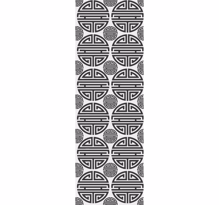 Rolo zavjese moderna s azijskim geometrijskim uzorkom - TenStickers
