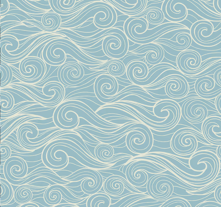 Rolo zavjese kupaonica ocean s valovima - TenStickers