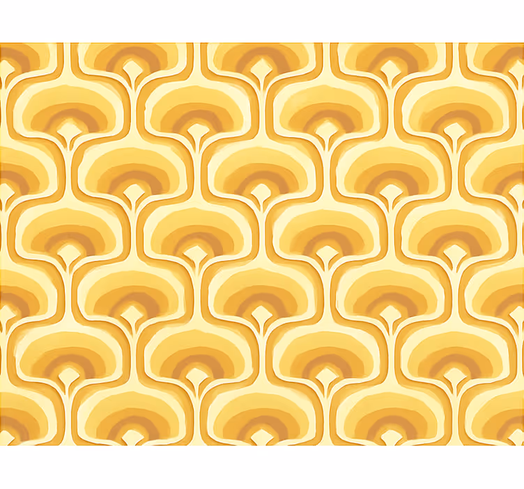 Rolo zavjese žuta boja s retro žutim uzorkom - TenStickers