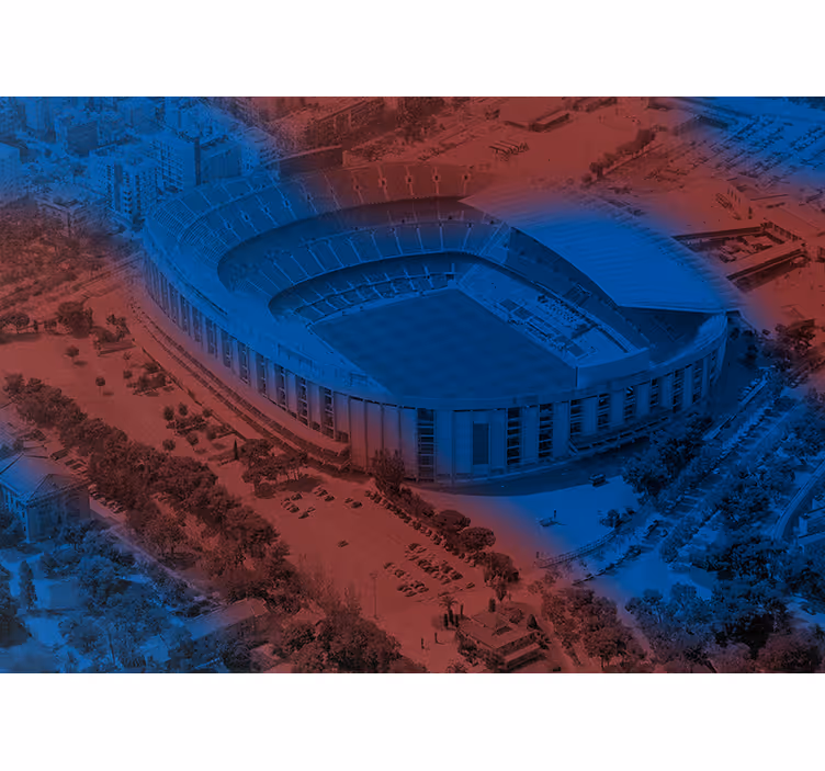 Zavjese za kuhinju fotomural barcelona camp nou 3d - TenStickers