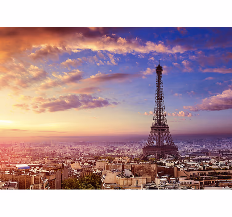 Zavjese za kuhinju s pogledom na pariz - TenStickers