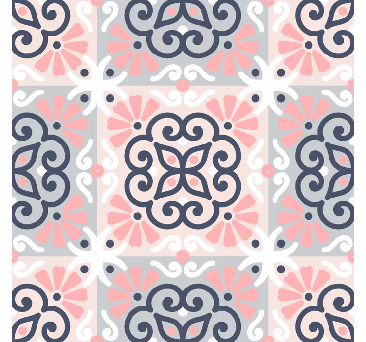 Zavjese za kuhinju mandala pločice - TenStickers