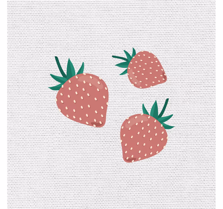 Zavjese za kuhinju s šarenim uzorkom jagoda - TenStickers