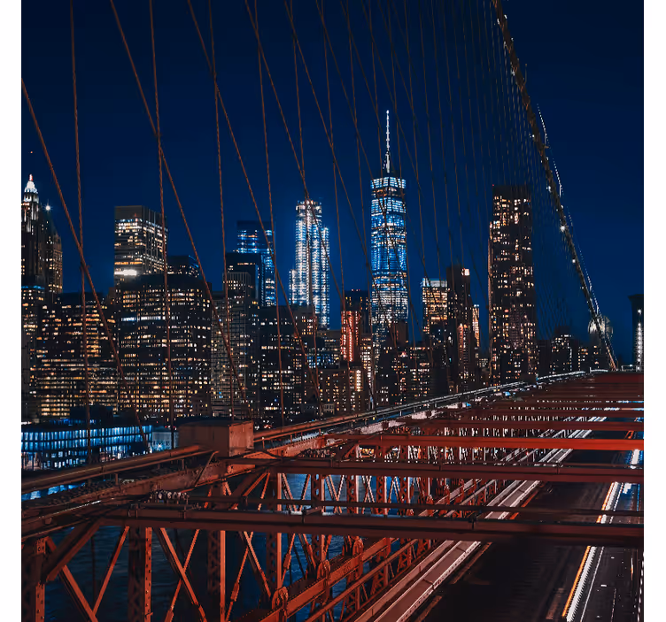 Zavjese za dnevni boravak s motivom pejzaža new yorka - TenStickers