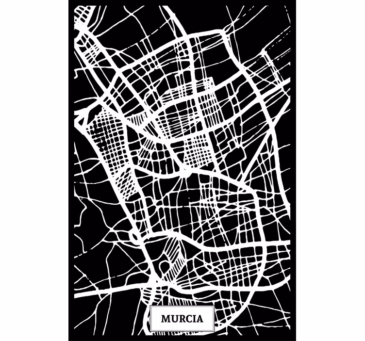 Zavjese za dnevni boravak mapa topografske murcije - TenStickers