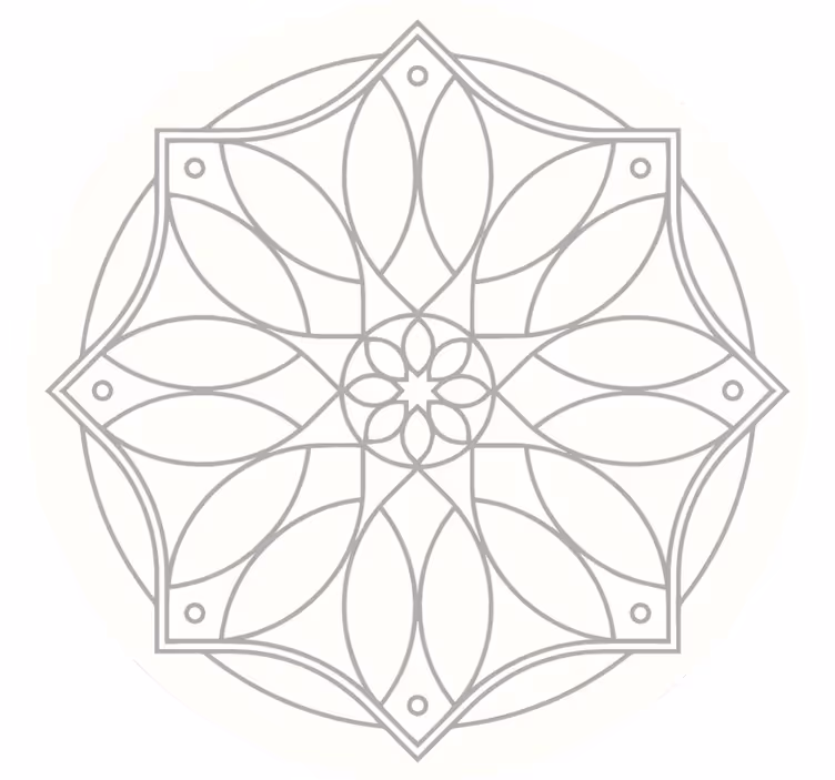 Bijele zavjese s mandala uzorkom - TenStickers