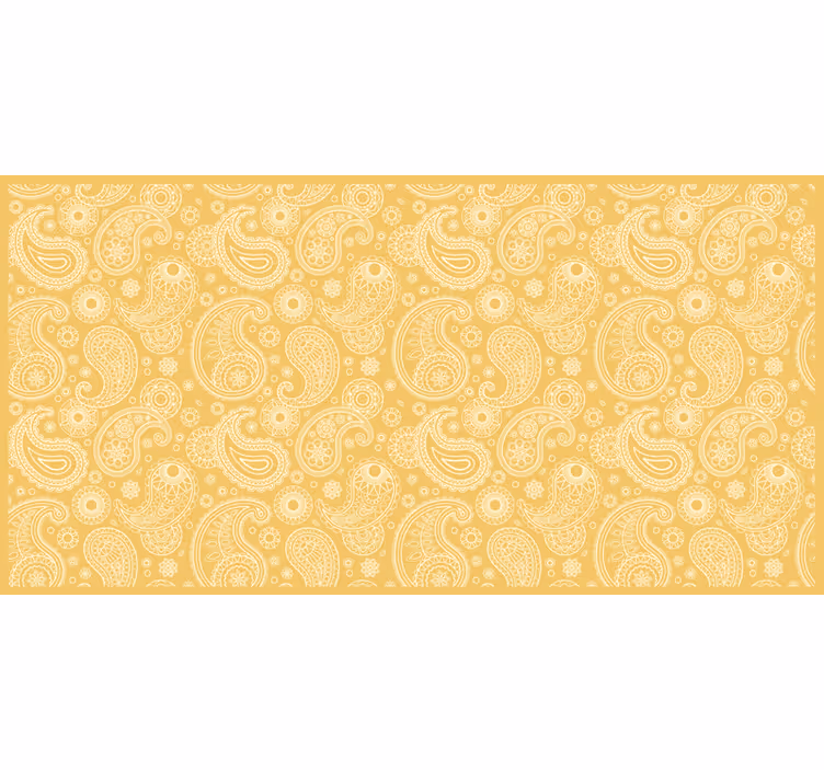 Rolo zavjese žuta boja s arapskim paisley uzorkom - TenStickers