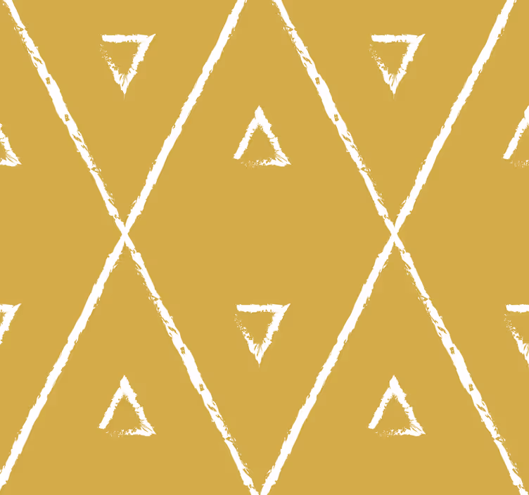Rolo zavjese žuta boja s geometrijskim rombovima - TenStickers