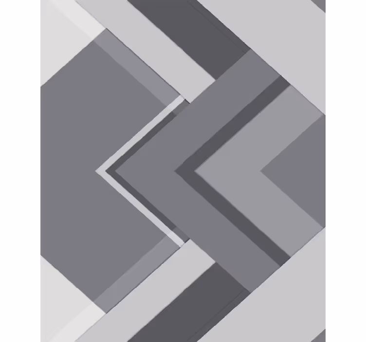 Sive zavjese u geometrijskom sivoj boji - TenStickers