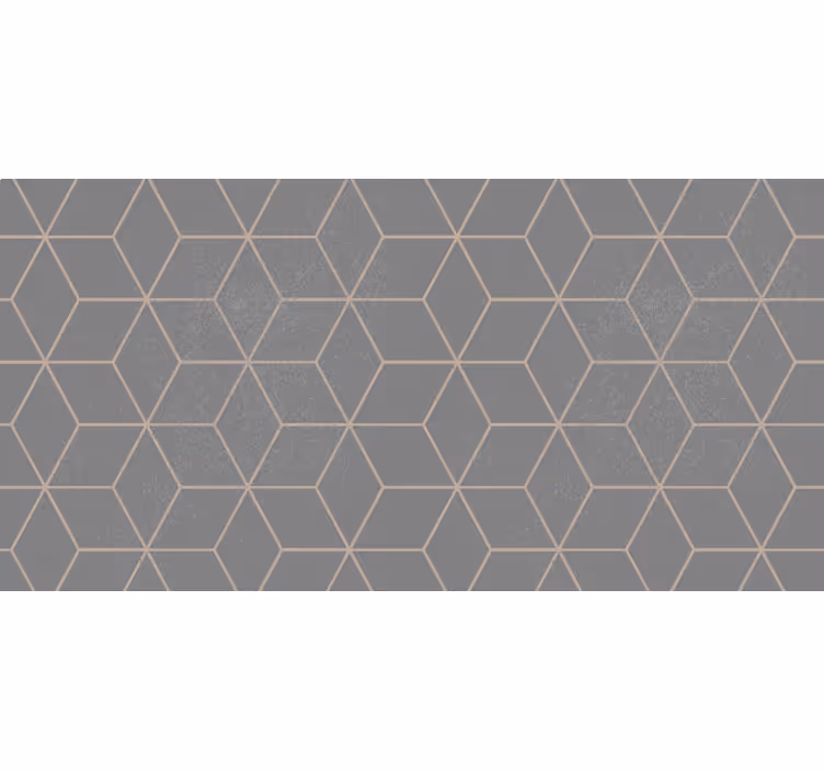 Sive zavjese s geometrijskim sivo-hexagonalnim uzorkom - TenStickers