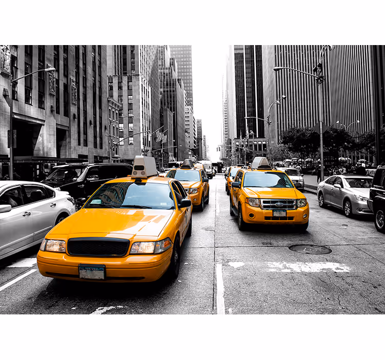 Zavjese za dnevni boravak u stilu new york taksija - TenStickers