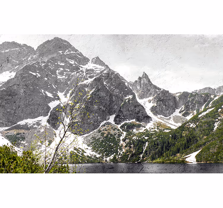 Zavjese za dnevni boravak polish planina zakopane - TenStickers