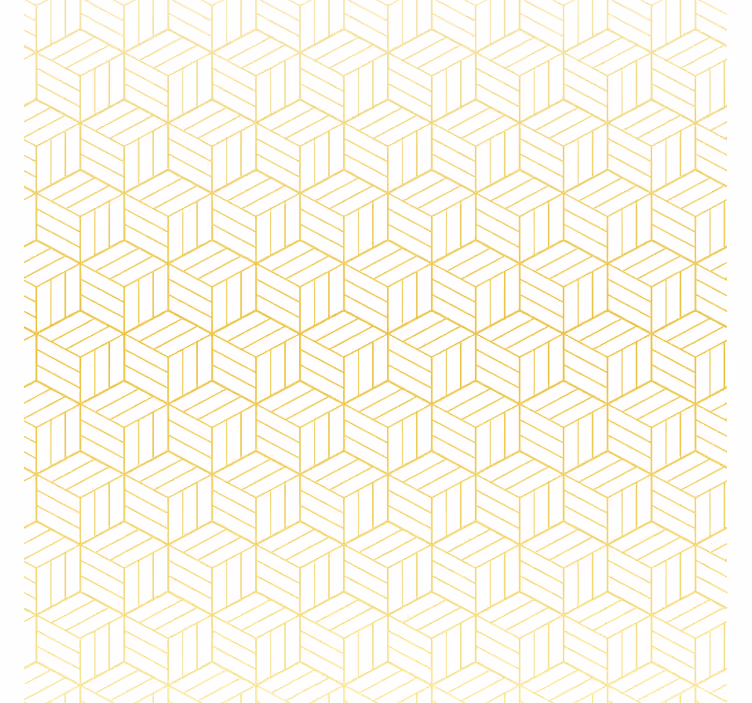 Rolo zavjese moderna zlatni geometrijski kocke - TenStickers
