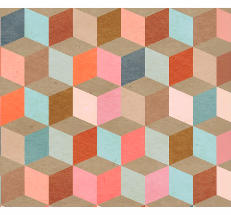 Rolo zavjese moderna pastelni geometrijski uzorak - TenStickers