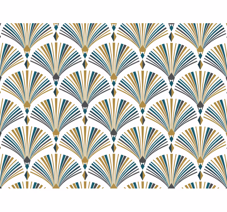Rolo zavjese moderna vintage gatsby obožavatelj mural - TenStickers