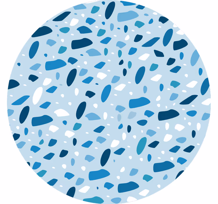 Plave zavjese s teksturom plavog teraca - TenStickers