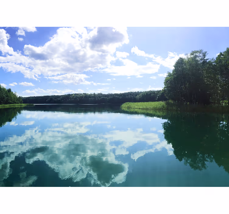 Zavjese za dnevni boravak poljske jezera mazury - TenStickers